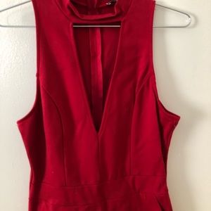 Red skort/romper